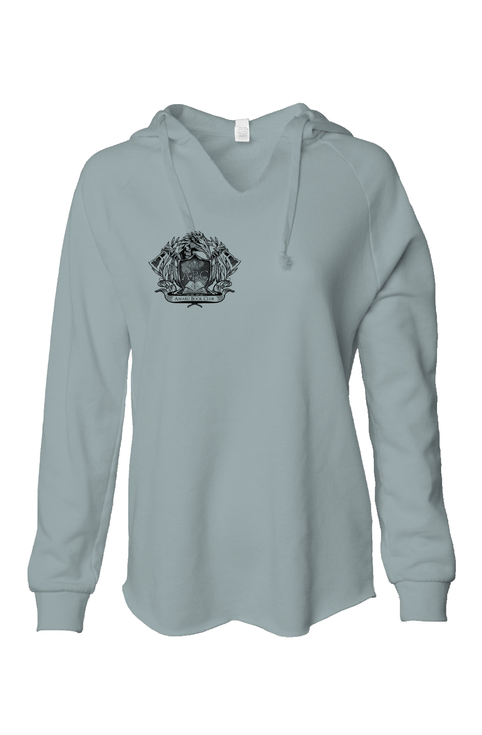 Womens Lightweight Wash Hooded Sweatshirt