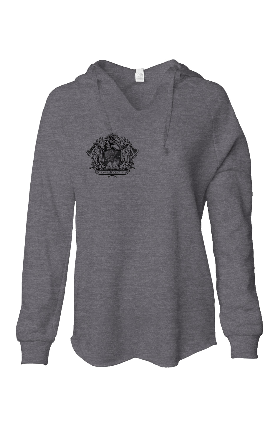 Womens Lightweight Wash Hooded Sweatshirt