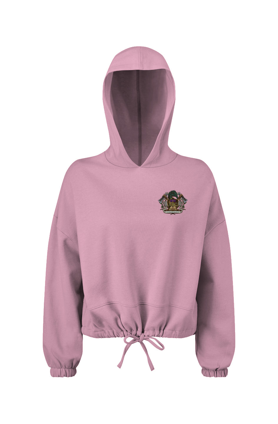 Ladies' Cropped Oversize Hooded Sweatshirt