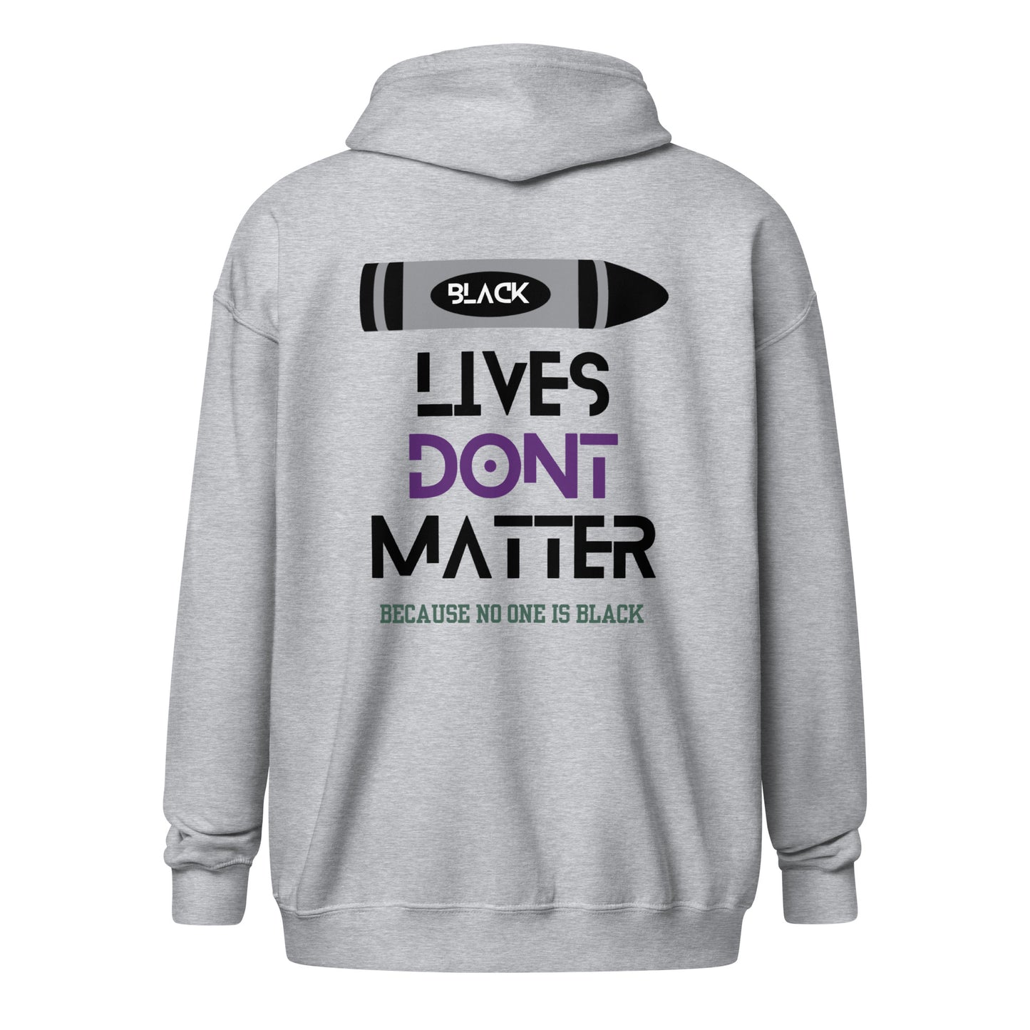Black Lives Matter Unisex heavy blend zip hoodie