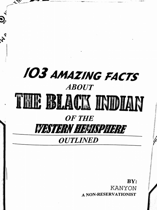 103 Fact About The Black Indian