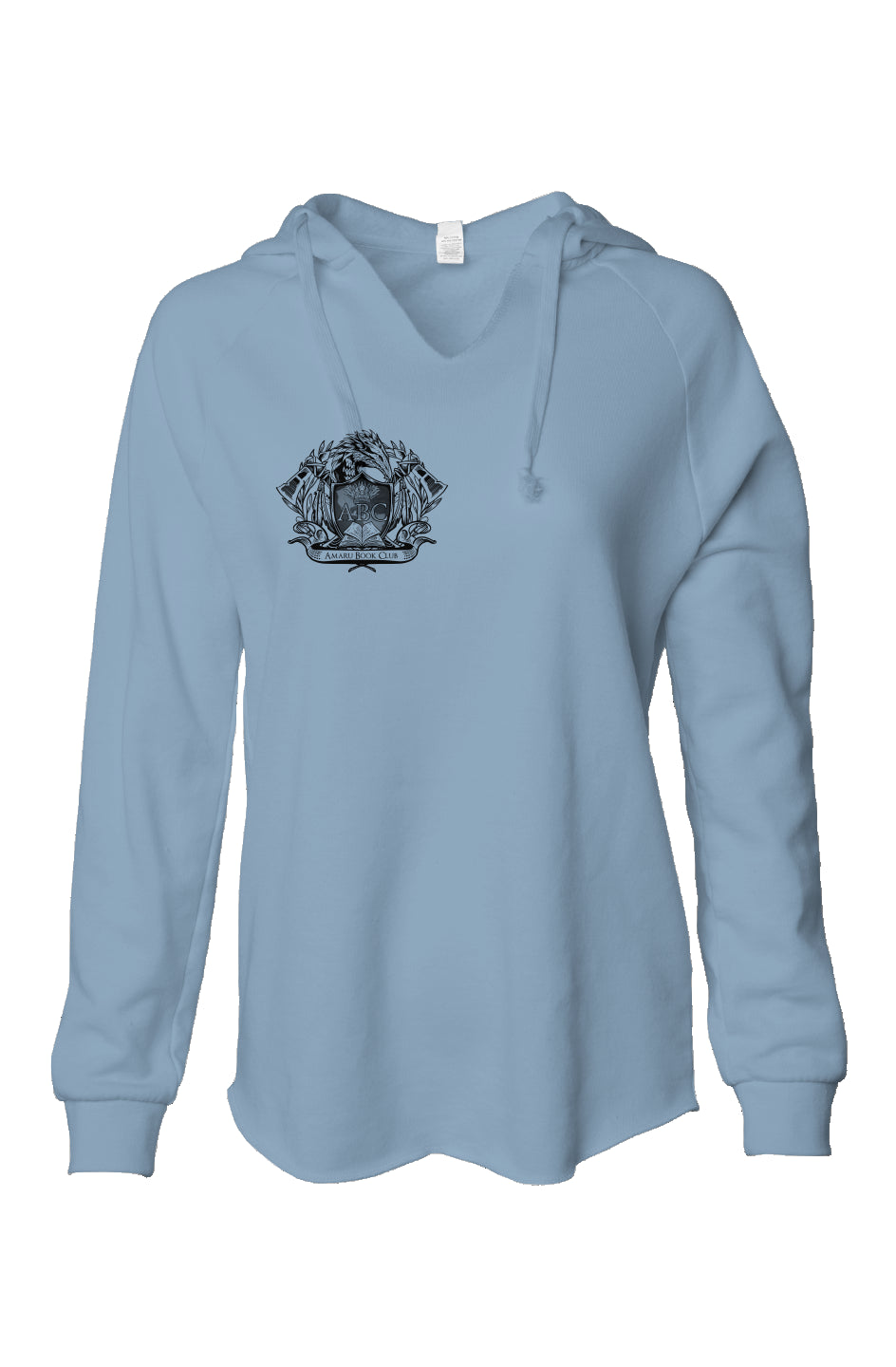 Womens Lightweight  Wash Hooded Sweatshirt