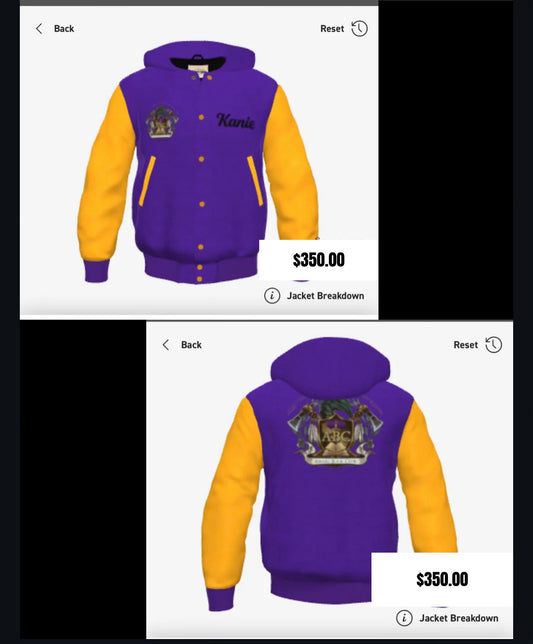 Unisex Hoodie - Purple/Yellow