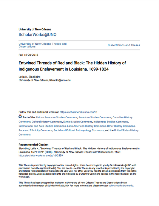 Entwined Threads of Red and Black_ The Hidden History of Indigeno