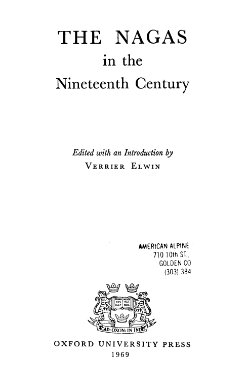 The Negas in the Nineteenth Century