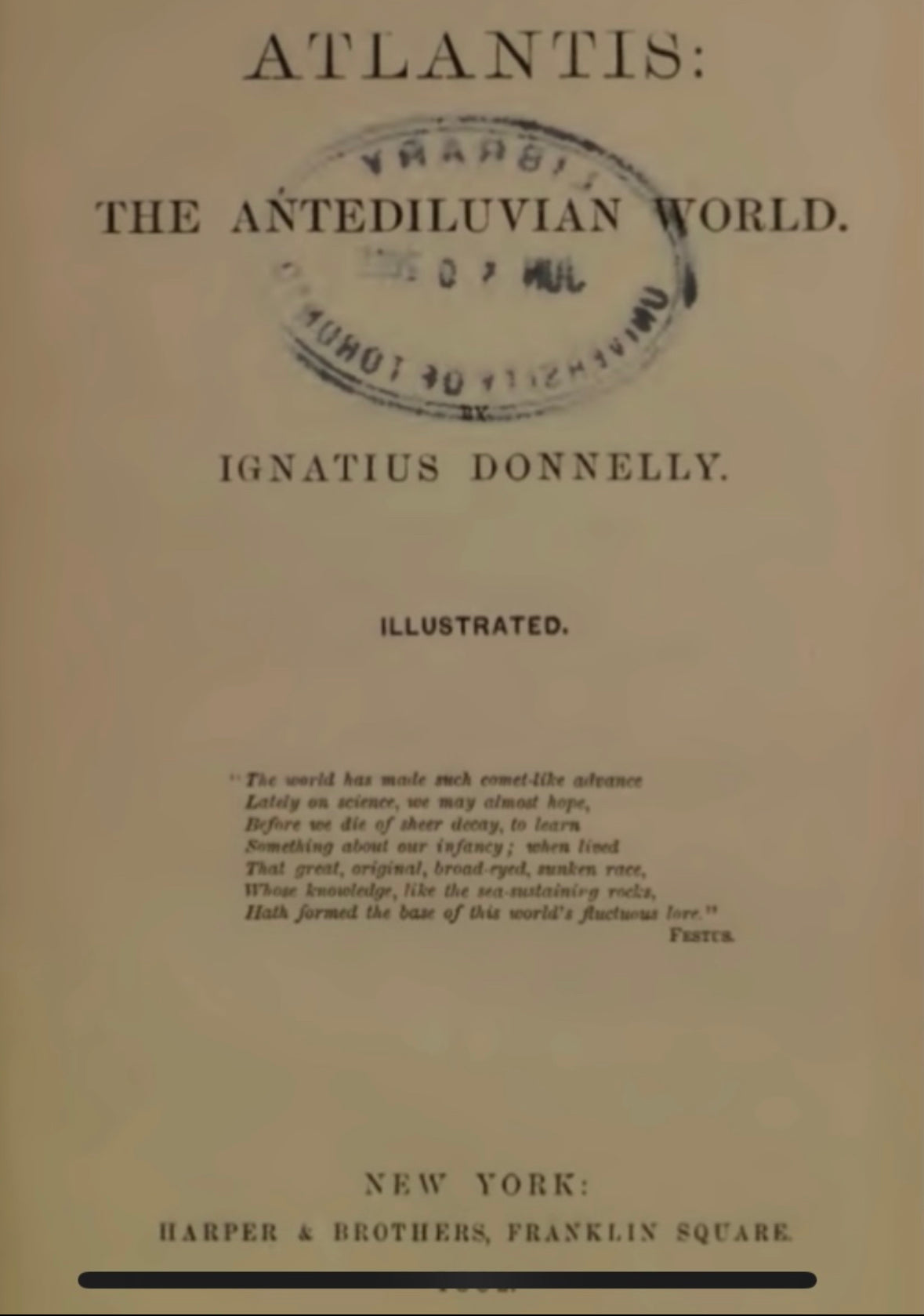 Atlantis - THE ANTEDILUVIAN WORLD