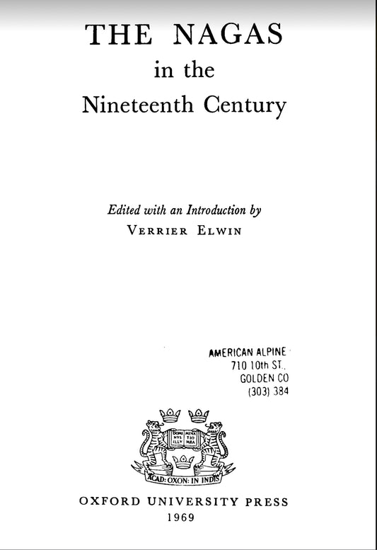 The nagas in the Nineteenth Century