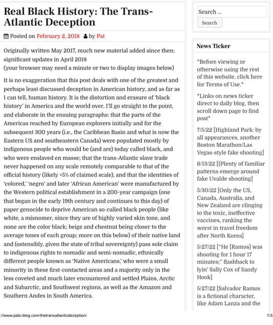 The Trans Atlantic Deception
