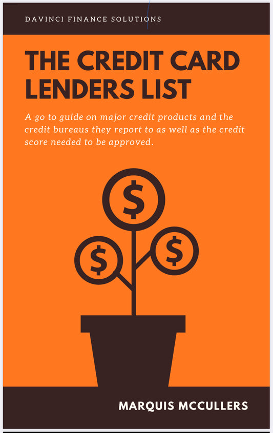 The Credit Card Lenders List