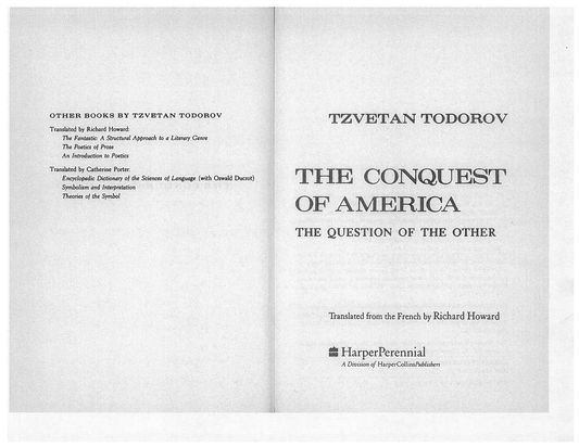 The Conquest of America