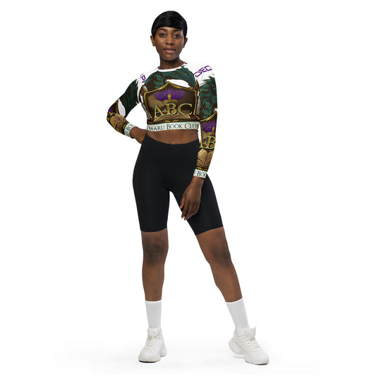 Amaru long-sleeve crop top