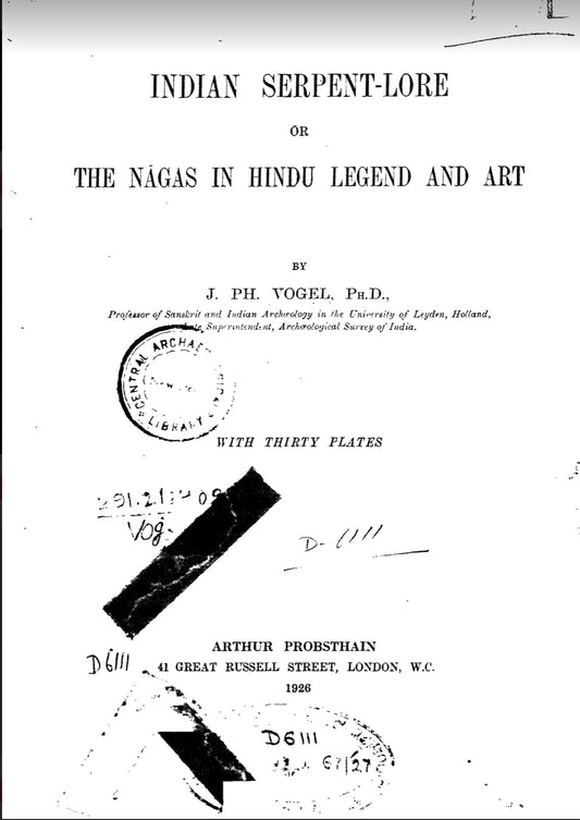 Indian Serpent-lore