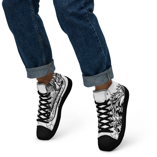 ABC Men’s high top canvas shoes
