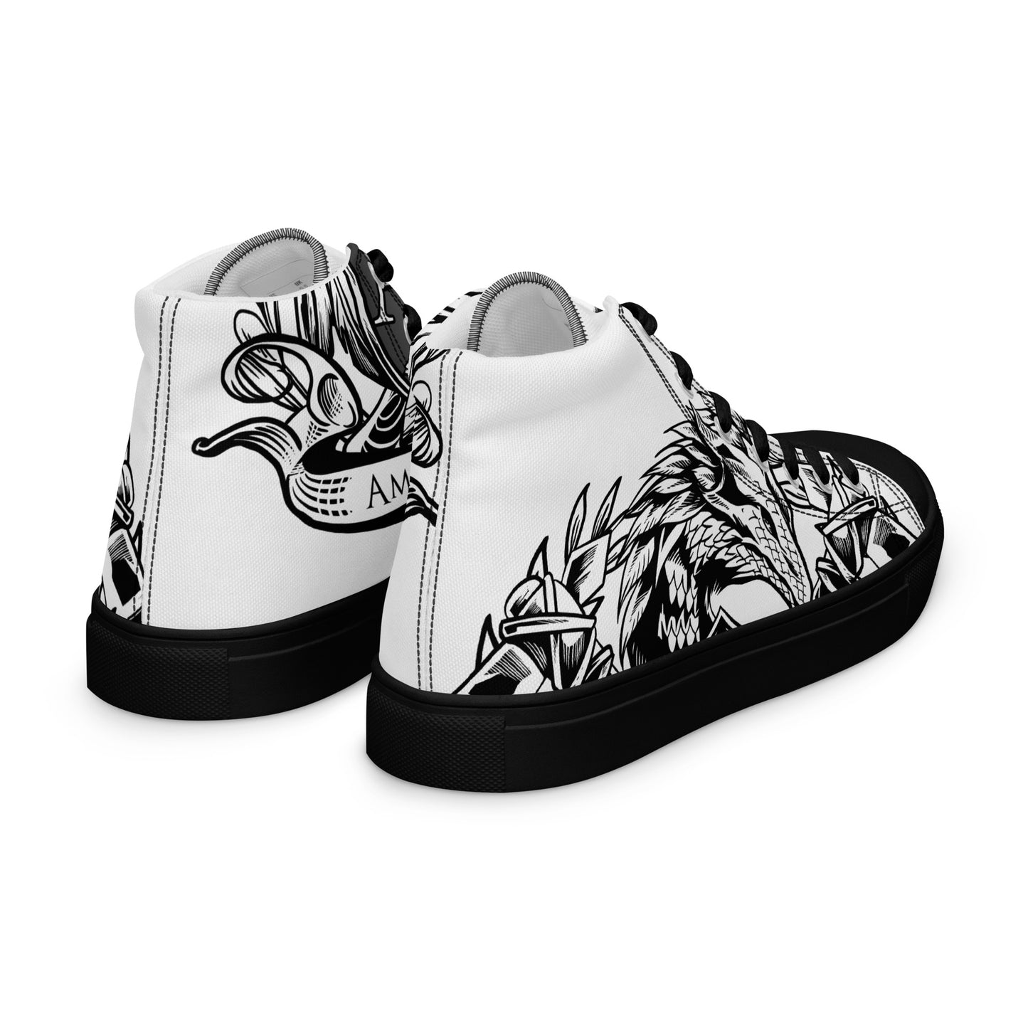 ABC Men’s high top canvas shoes