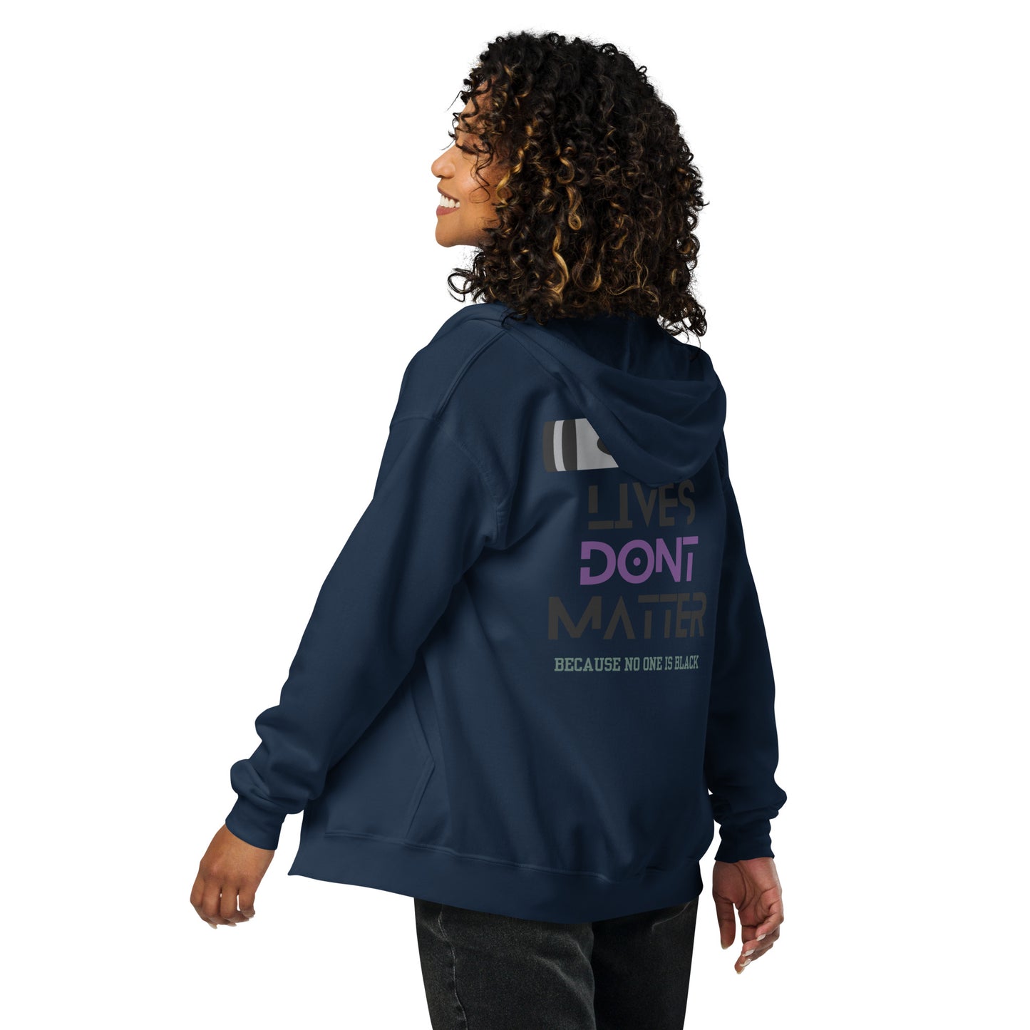 Black Lives Matter Unisex heavy blend zip hoodie