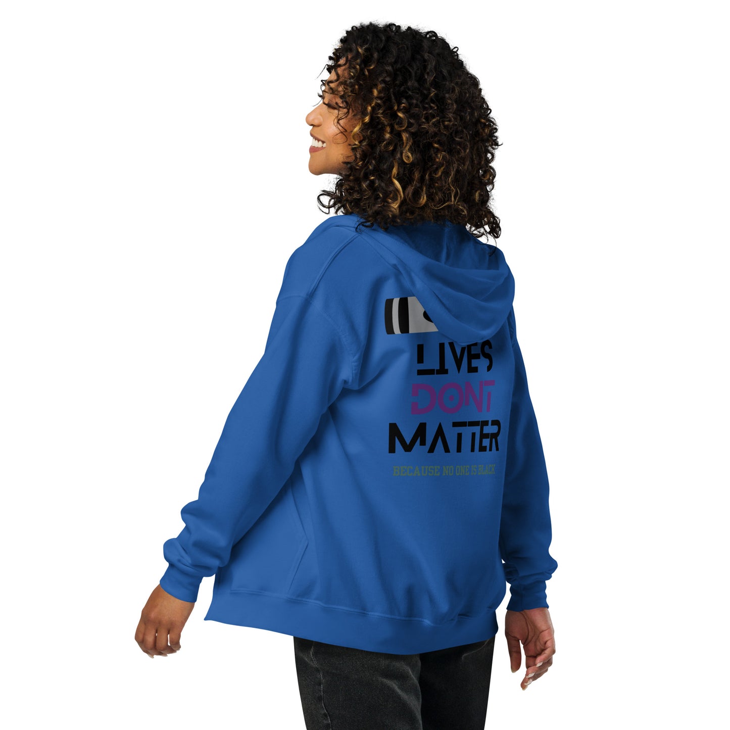 Black Lives Matter Unisex heavy blend zip hoodie
