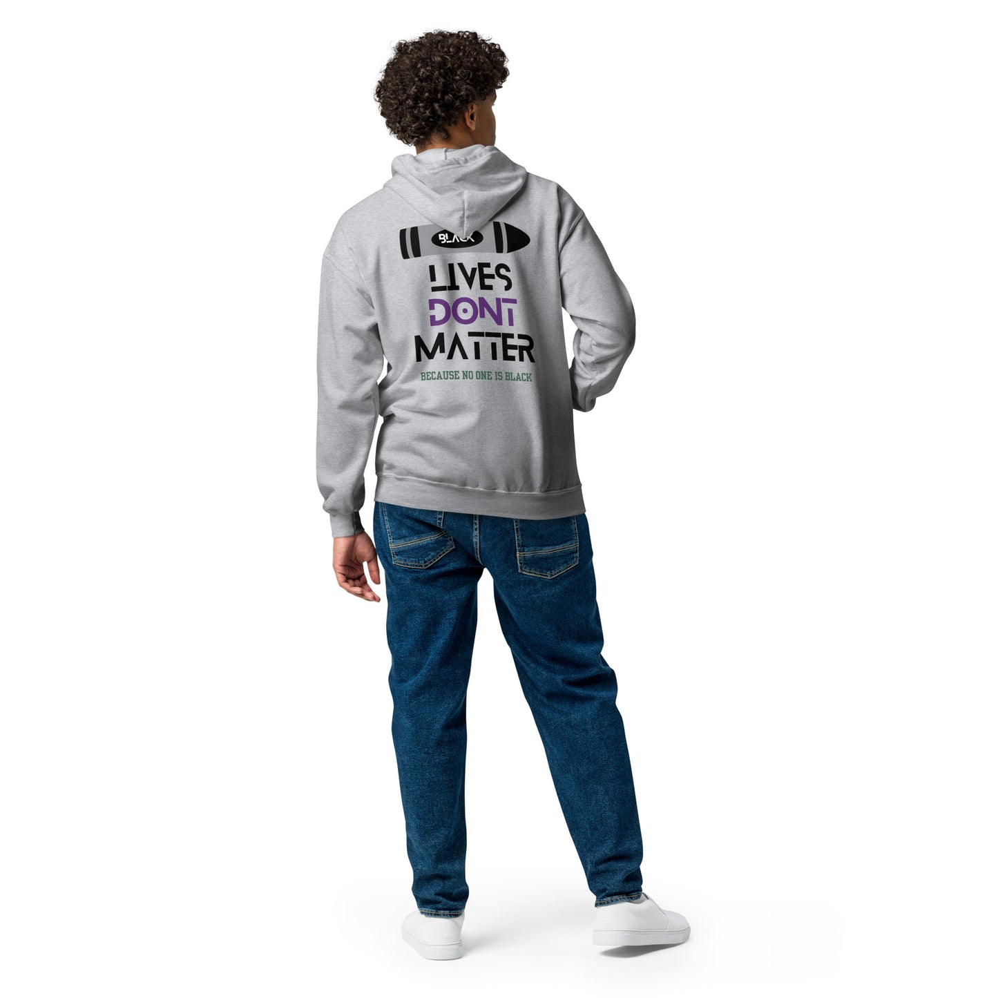 Black Lives Matter Unisex heavy blend zip hoodie