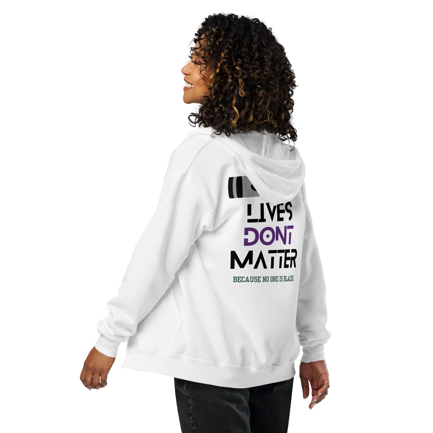 Black Lives Matter Unisex heavy blend zip hoodie