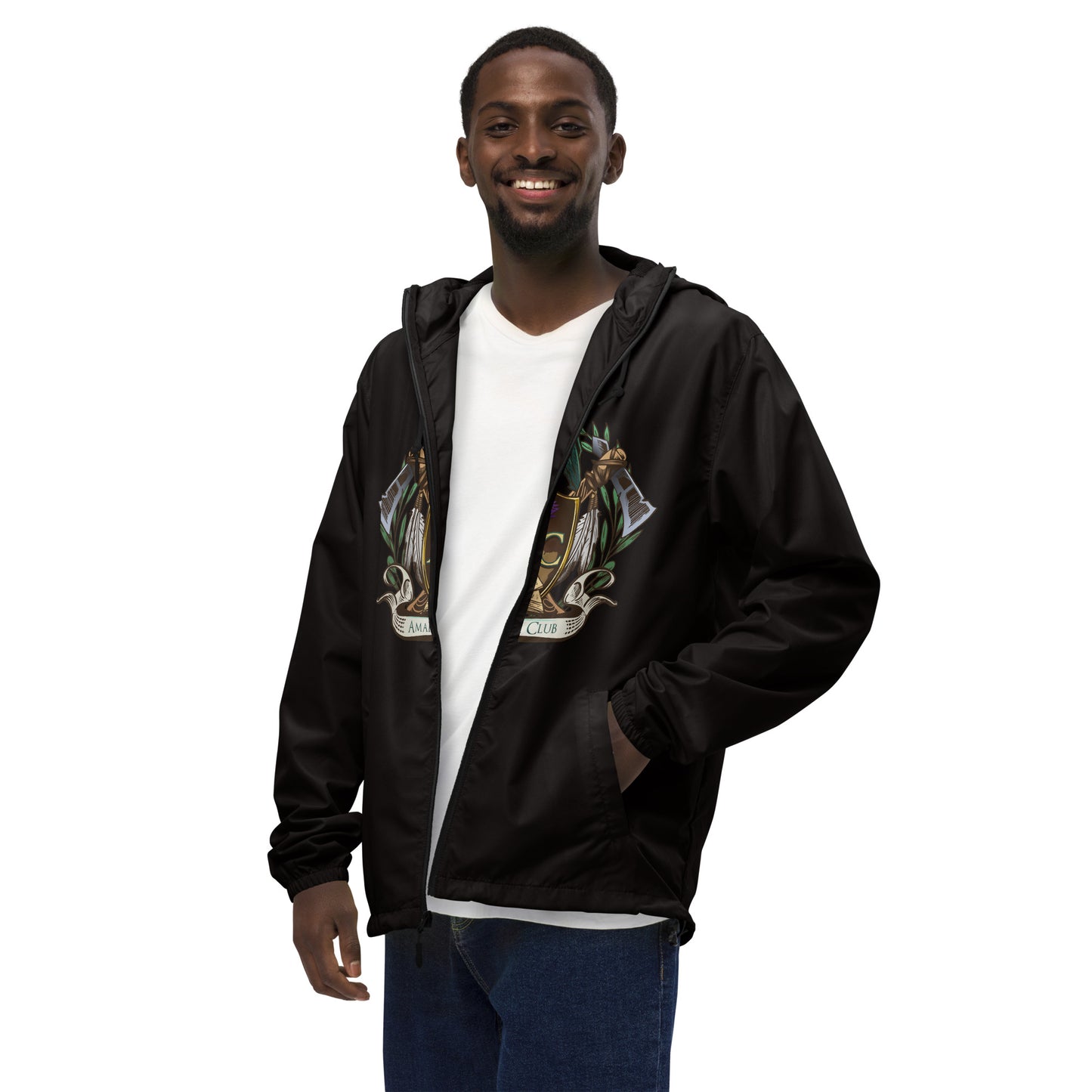 Unisex lightweight zip up windbreaker