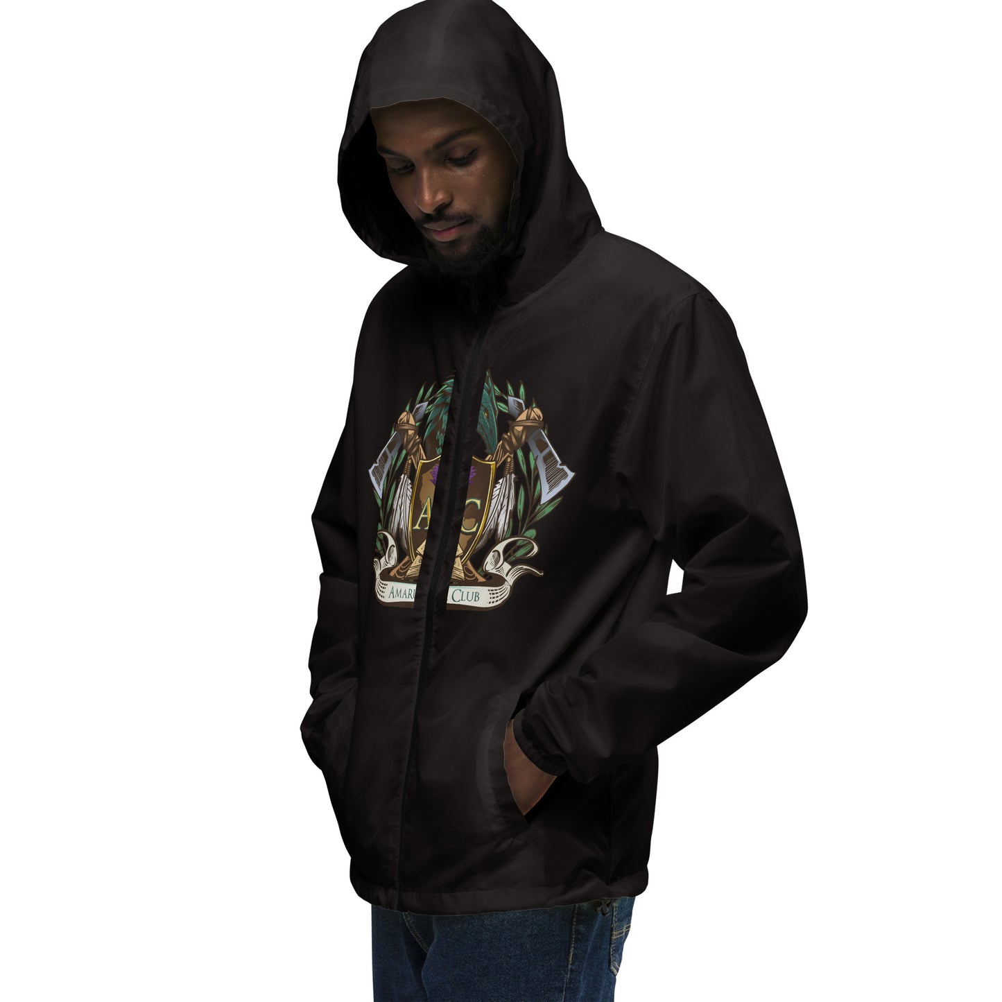Unisex lightweight zip up windbreaker