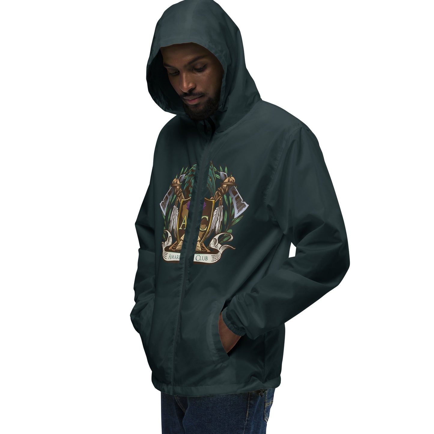Unisex lightweight zip up windbreaker